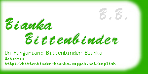 bianka bittenbinder business card